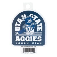 Utah State Aggies Big Blue Retro Sticker - 4 In.